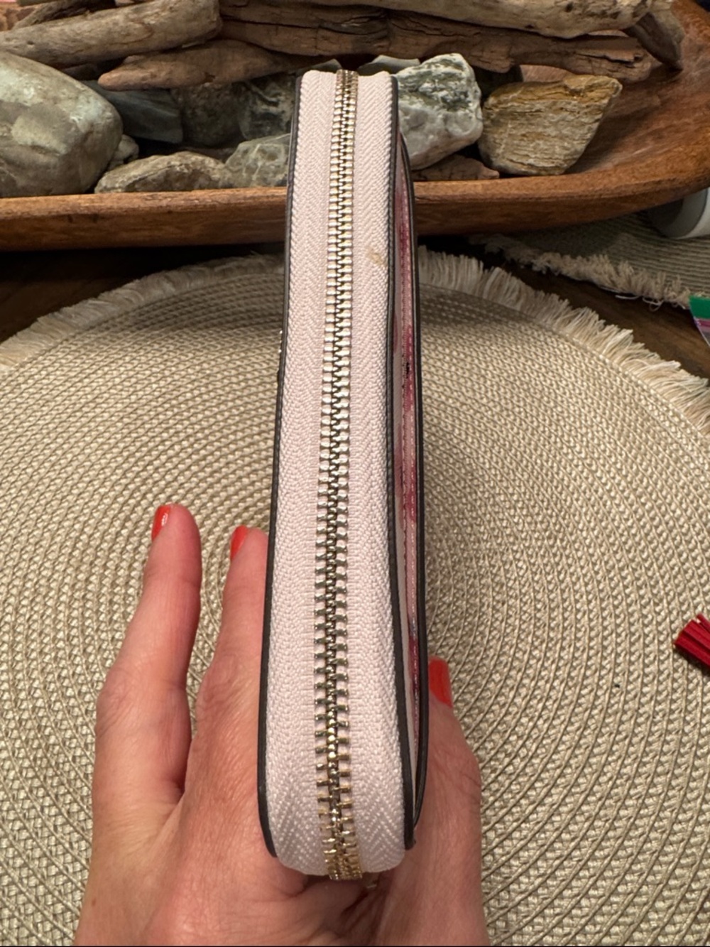 kate spade Pink Floral Zip Around Continental Wallet - Picture 5 of 11